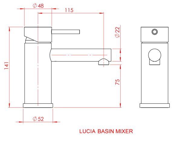 Gareth Ashton Lucia Basin Mixer specifications