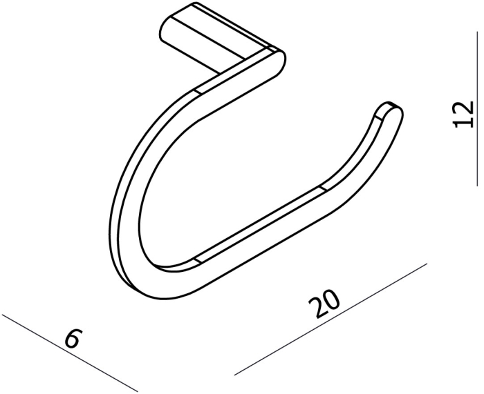 Argent Loft Towel Ring specifications