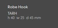 Avenir Tago Robe Hook specifications