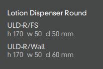 Avenir Universal Round Lotion Dispenser specifications