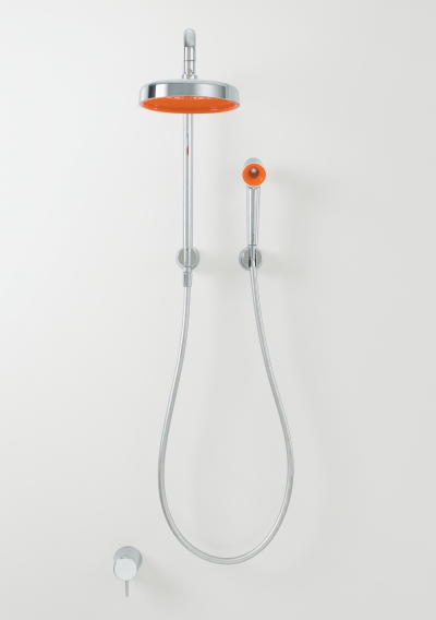 Caroma Marc Newson Overhead Fixed Wall Shower with Hand Shower