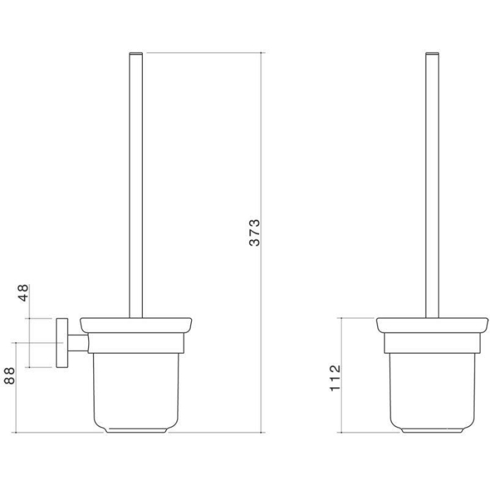 Dorf Enix Toilet Brush and Holder specifications