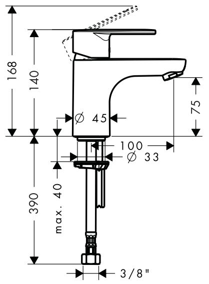Hansgrohe Talis E2 Basin Mixer specifications