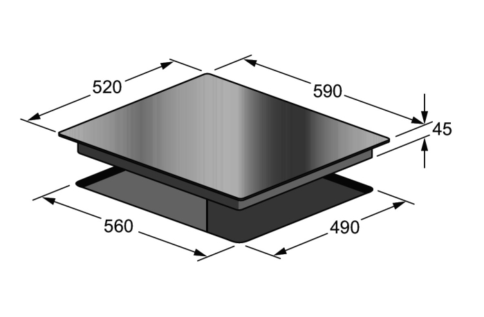 Kleenmaid 60cm Ceramic Cooktop specifications