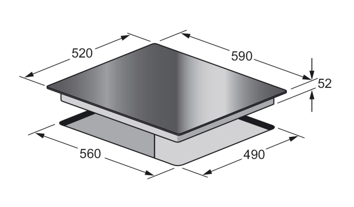 Kleenmaid 60cm Induction Cooktop specifications