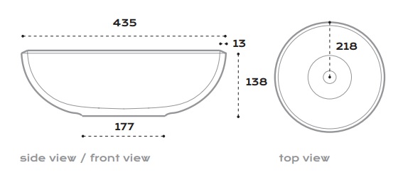 Merwe Moat Above Counter Basin specifications