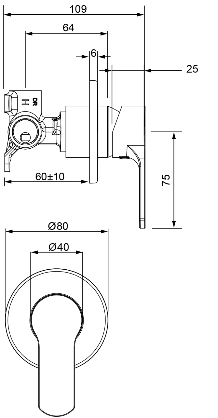 Methven Spirit Bath / Shower Mixer specifications