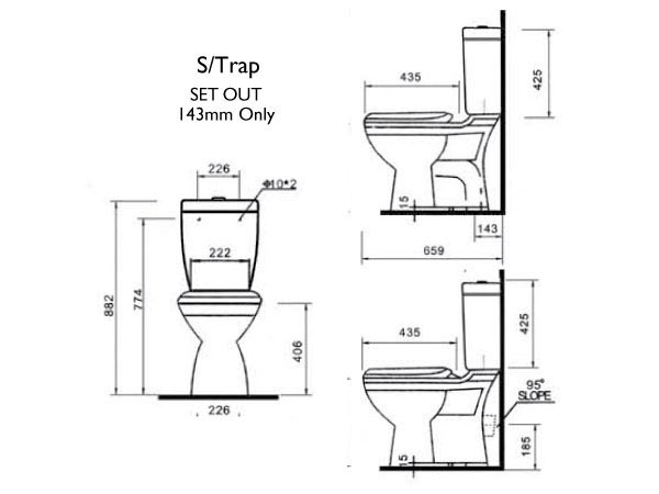 Novelli Armanti Close Coupled Toilet Suite specifications