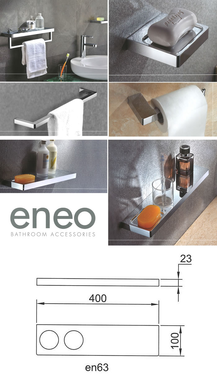 Streamline Arcisan Eneo Shelf with Double Glass Holder specifications