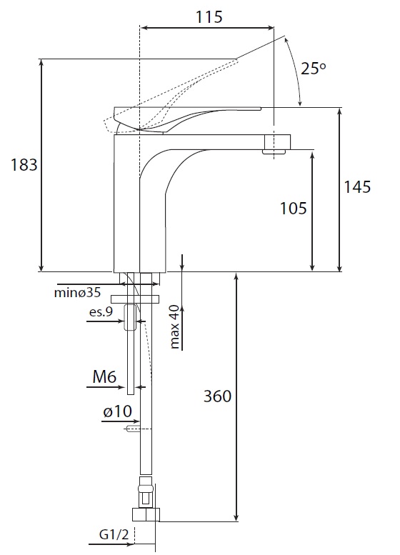 Studio Bagno Quad Basin Mixer specifications