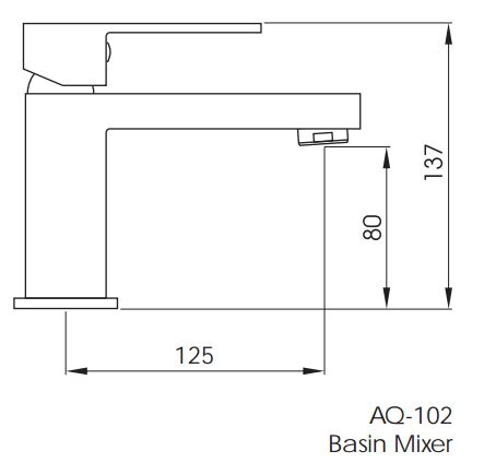 Tilo Quattro Basin Mixer specifications