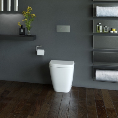 Caroma Cube Invisi Series II Wall Faced Toilet Suite
