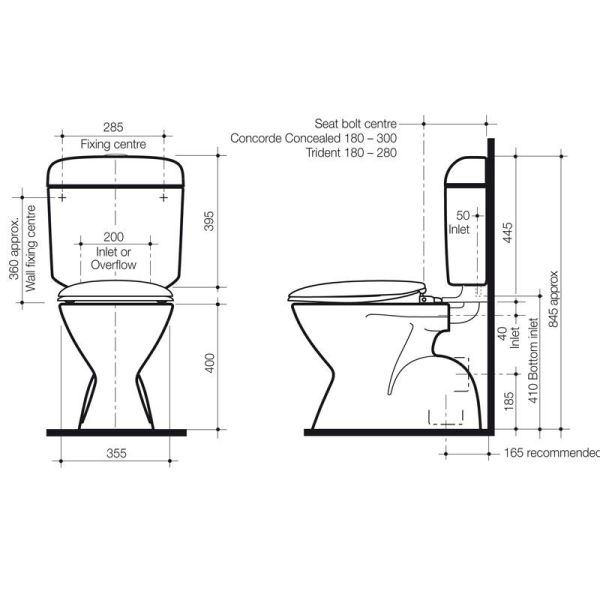 Linea Napoli Trident Smartflush specifications