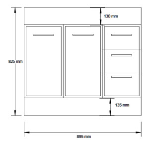 Linea Lucca Vanity Cabinet specifications
