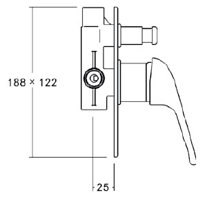 Linea Turin Bath / Shower Diverter Mixer specifications