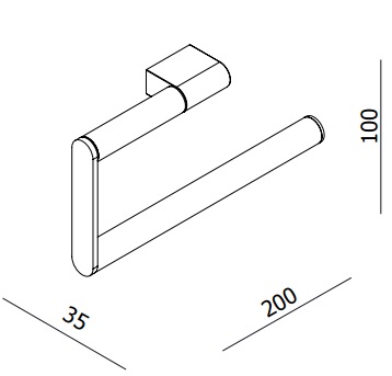 Parisi L'Hotel Towel Ring specifications
