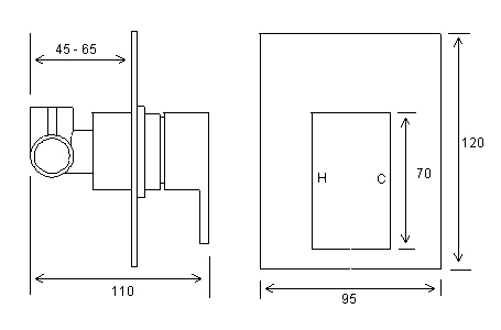 Linea Teramo Shower Mixer specifications