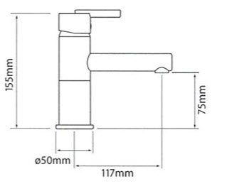 Linea Lipari Basin Mixer  specifications