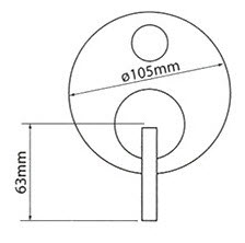 Linea Lipari Bath / Shower Diverter Mixer specifications