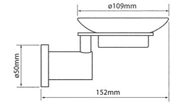 Linea Lipari Soap Dish specifications