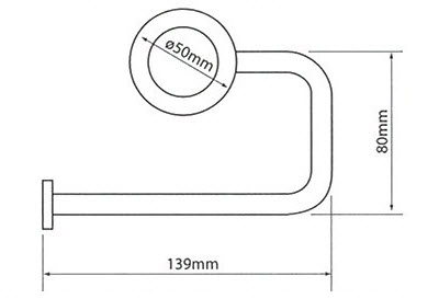 Linea Lipari Toilet Roll Holder specifications