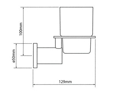 Linea Lipari Toothbrush Holder specifications