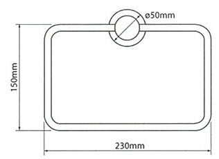 Linea Lipari Towel Ring  specifications