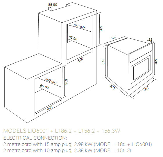 linea oven l156ss